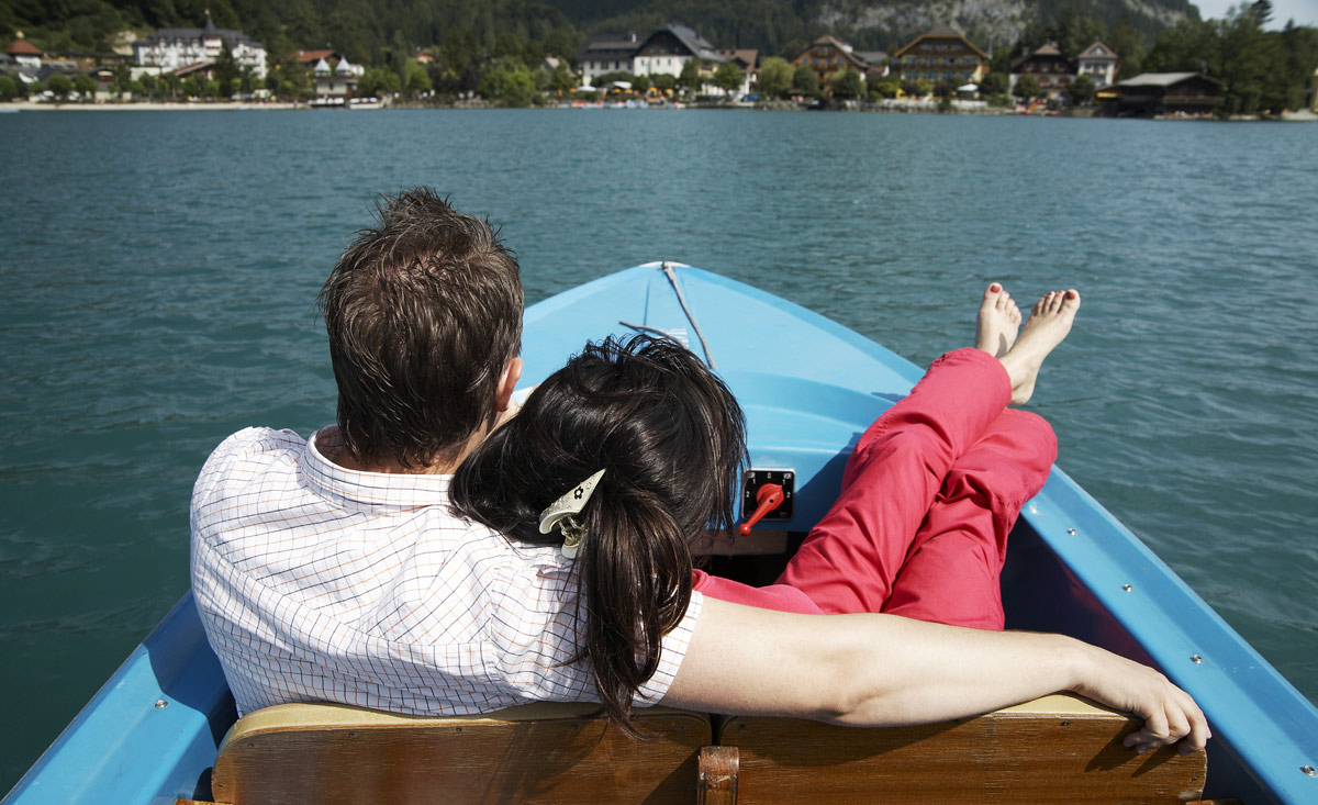 Romantische Bootsausfahrten am Fuschlsee