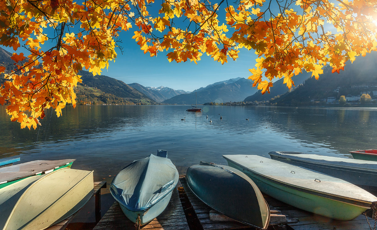 Idyllische Herbststimmung am Zeller See