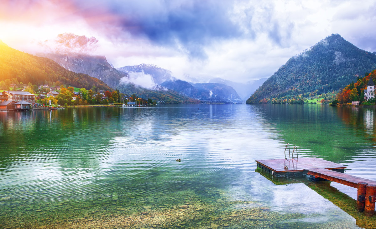 Der Grundlsee - Badeurlaub in der Steiermark in Österreich