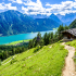 Wandern mit Blick am Achensee